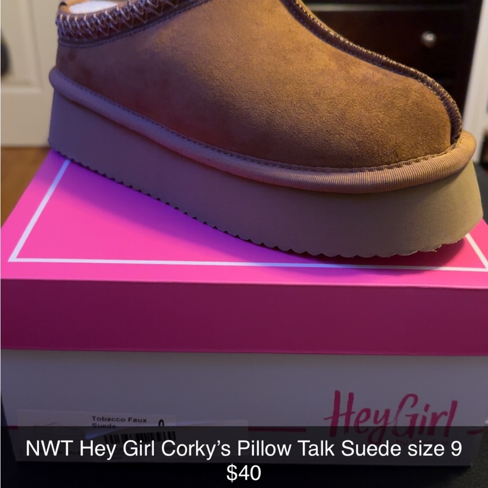 Corkys Brown Suede Slippers